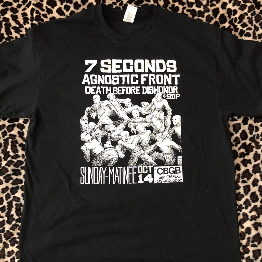 7 Seconds Agnostic Front Vintage Flyer Tee